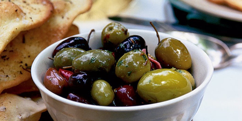 Top 10 dishes to try in Greece - Gastronomy Tours olive selection - Gastronomy Tours